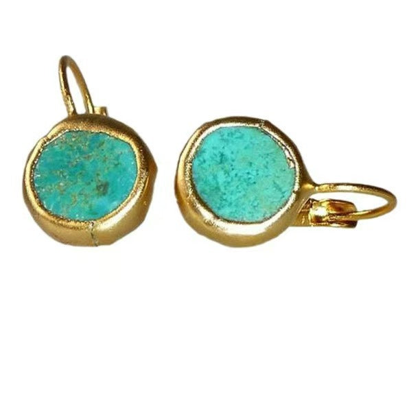 Women's Fashion Simple Flash Emerald Earrings