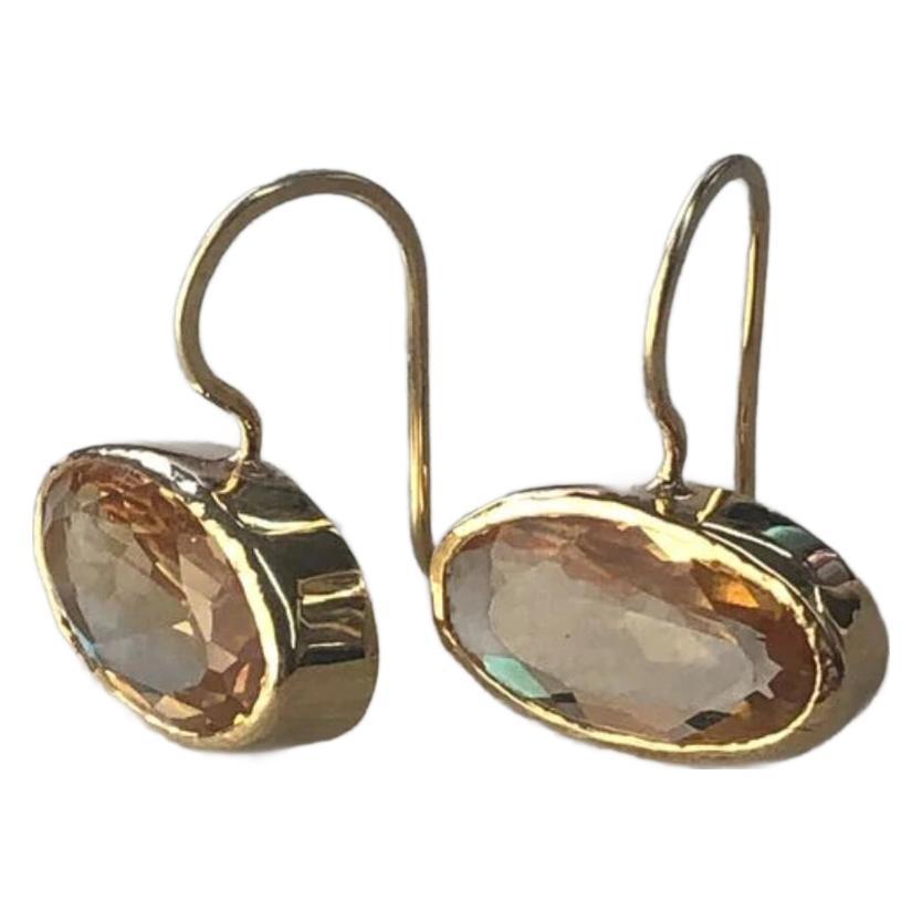 Women's Fashion Vintage Oval Zircon Earrings