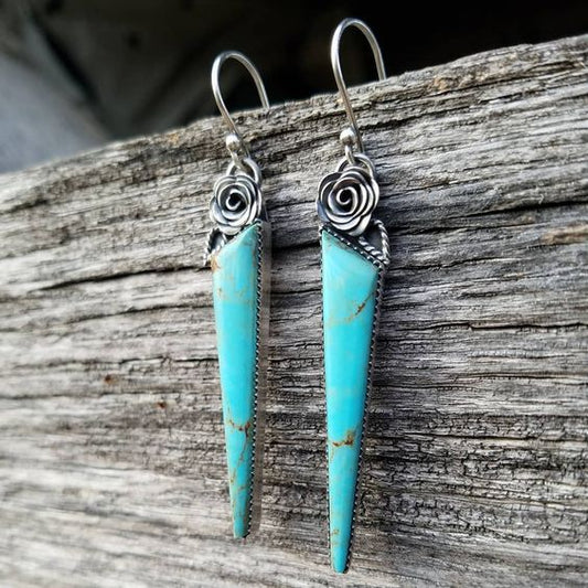 Women's Simple Personality Vintage Turquoise Earrings